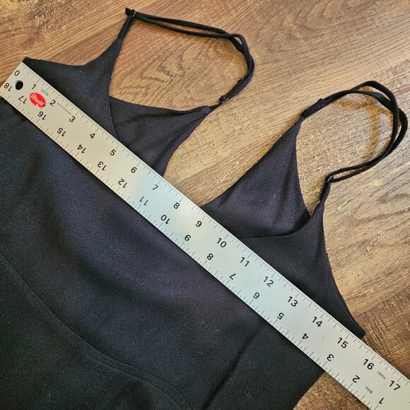 Ali Golden Wrap Tank Maxi Dress Small Black - Picture 4 of 11